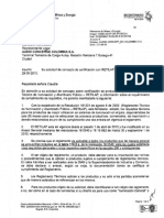 Aclaración Sobre Certificación de Productos 2010050865