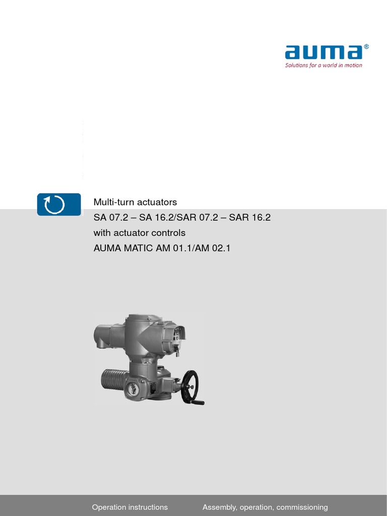 AUMA Multi-Turn Actuator Manual | PDF | Electrical Connector | Valve