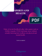E-Sports and Health
