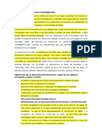 Recoleccion de Datos o Informacion Ali