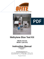 Methylene Blue Test Kit Instruction Manual: 168-00 (115 Volt) 168-00-1 (230 Volt)