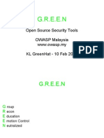 Open Source Security Tools OWASP Malaysia - KL GreenHat 2011 UniKL
