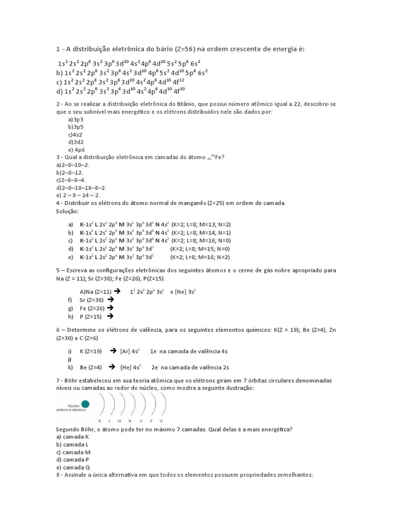 Lista de Exercícios - Distribuicao - Eletronica - Sem Gab2 | PDF ...