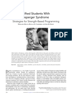 Gifted Students With Asperger Syndrome: Strategies For Strength-Based Programming