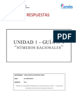 Números Racionales Guía