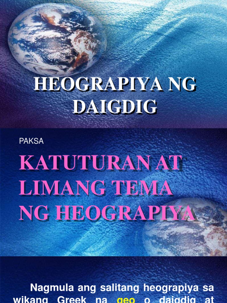 Heograpiya Ng Daigdig Pdf Pdf