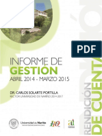 Informe de Gestion Udenar 2014 2015