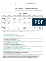 Going To and Will Exercises Answers