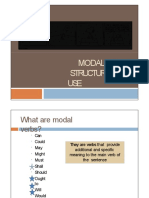 Modal Verbs: Structure & USE