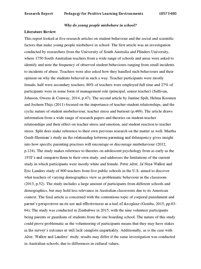 Pple Assessment 1 Research Report | PDF | Teachers | Pedagogy
