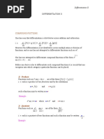 Differentiation Ii