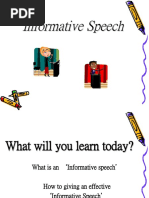 Informative Speech