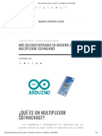 Más Salidas - Entradas en Arduino Con Multiplexor CD74HC4067 PDF