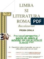 Oral Bac Romana PDF