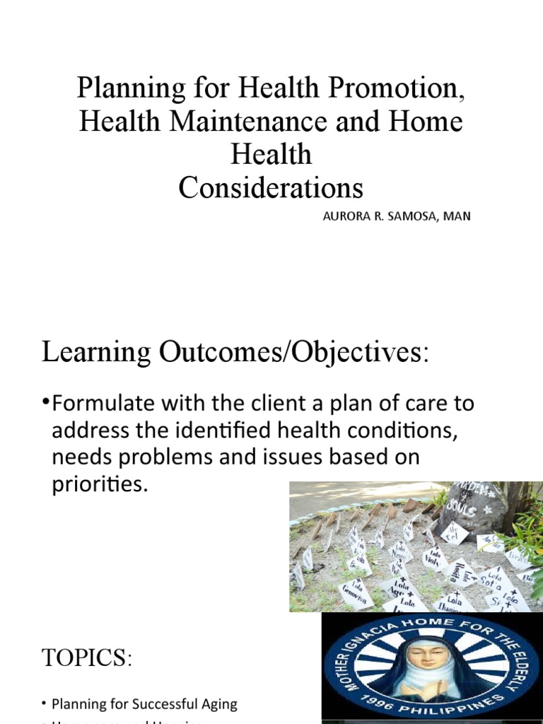 Health Promotion for Aging Adults | PDF | Palliative Care | Nursing ...