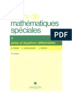 Cours de mathematiques speciales~ Tome 4 Séries et équations différentielles - E. (Edmond) Ramis, C. (Claude) Deschamps, J. Odoux - 2225840679