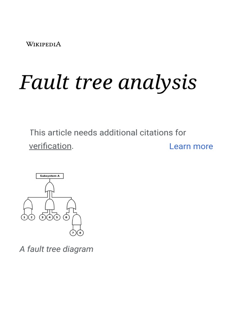 Fault Tree Analysis for Engineers | PDF | Systems Engineering | Safety