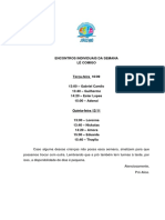 Encontros Individuais Da Semana 10.11 e 12.11