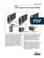 I/A Series Hardware Pulse Input, 0 To 20 Ma Output Interface Module (FBM06)