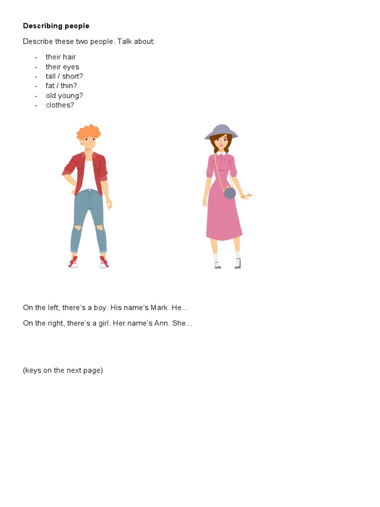 Describing Mark and Ann's Appearance | PDF | Social Science