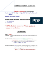 Asignment Presentation Guideline