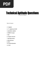 Technical Aptitude Questions