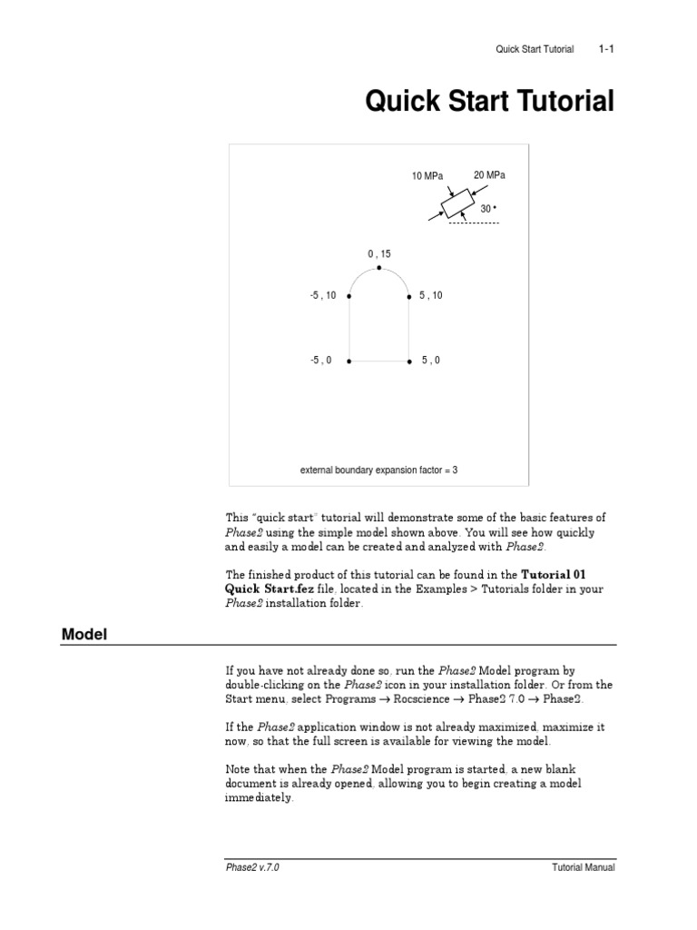 Quick Start Tutorial: Model | PDF | Point And Click | Software