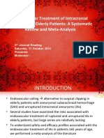 Endovascular Treatment of Intracranial Aneurysms in Elderly Patients: A Systematic Review and Meta-Analysis