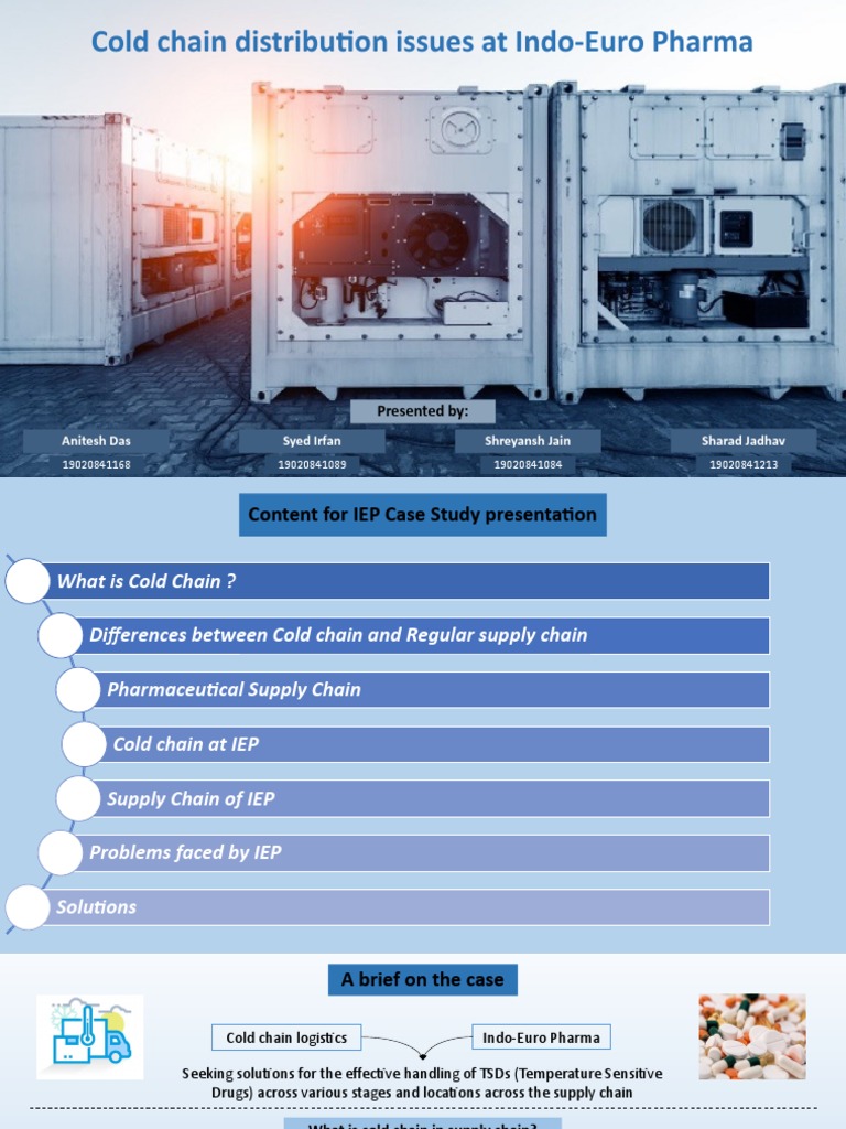 Cold Chain Distribution Issues at Indo-Euro Pharma | PDF | Shelf Life ...