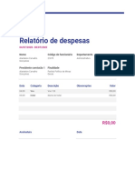 Relatório de Despesas PDF