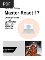 Master React 17 - Getting Started & Opinionated Must Have Libraries