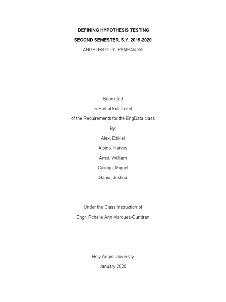 Understanding Hypothesis Testing Basics | PDF | Statistical Hypothesis ...