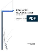 Financial Management: Assignment - 2