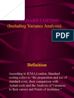 Standard Costing: (Including Variance Analysis)