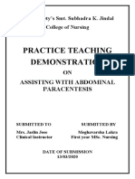 Assisting With Abdominal Paracentesis