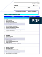 Office Inspection Checklist: Faculty / Other Area (Foa) Information Date