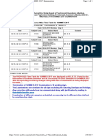 Msbte Time Table Summer 2017 PDF