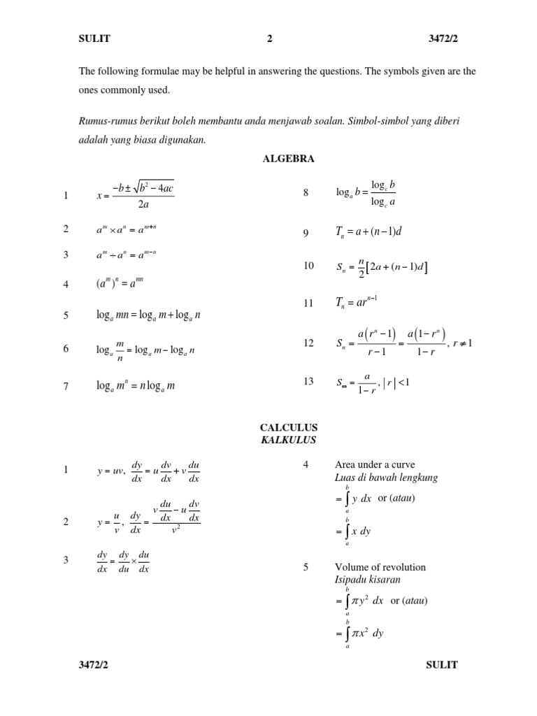 Math Formulas and Problem Solving Guide | PDF | Geometry | Elementary ...