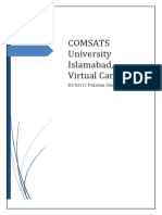 Comsats University Islamabad, Virtual Campus: HUM111 Pakistan Studies