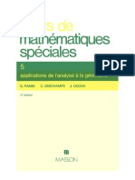 Cours de Mathematiques Speciales Tome 5 Applications de L'analyse Á La Geometrie - E. (Edmond) Ramis, C. (Claude) Deschamps, J. Odoux - 2225827710