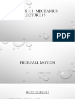 Free Fall and Motion - Pps