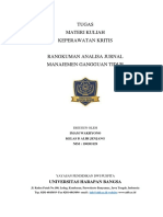 Tugas Rangkuman Analisa Jurnal