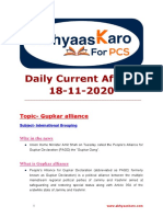 Daily Current Affairs 18th Nov 2020