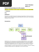 Different Software Testing Tools 