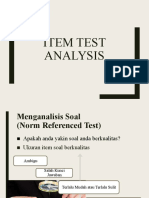 Analisis Item Test