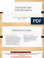 Ulum Hadis Dan Kepentingannya