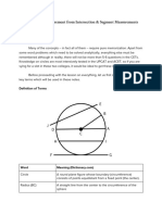 Circles - Angle Measurement From Intersection & Segment Measurements