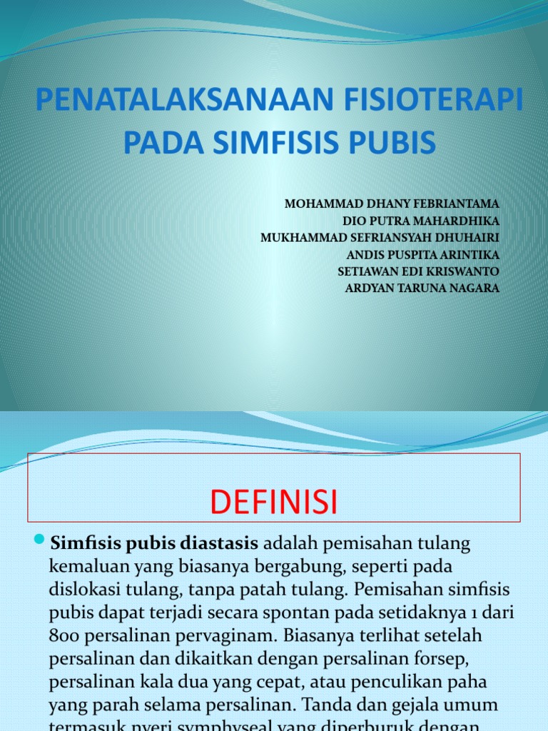 Penatalaksanaan Simfisis Pubis Ibu Hamil | PDF | Pengembangan Diri ...