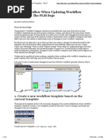 PLM Dojo-4 Steps to Follow When Updating Workflow Templates