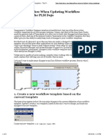 PLM Dojo-4 Steps To Follow When Updating Workflow Templates